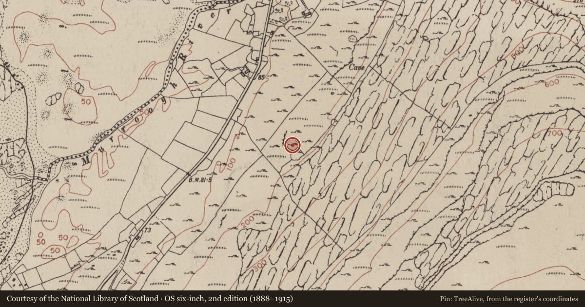 Ordnance Survey six-inch map, 2nd edition (1888–1915) covering the location of House - 18th/19th century, Fanore More, County Clare, with a pin at the register's coordinates