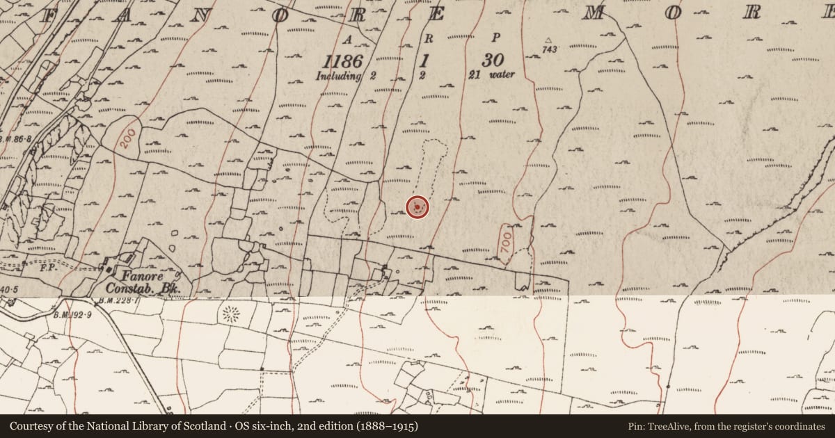 Ordnance Survey six-inch map, 2nd edition (1888–1915) covering the location of Enclosure, Fanore More, County Clare, with a pin at the register's coordinates