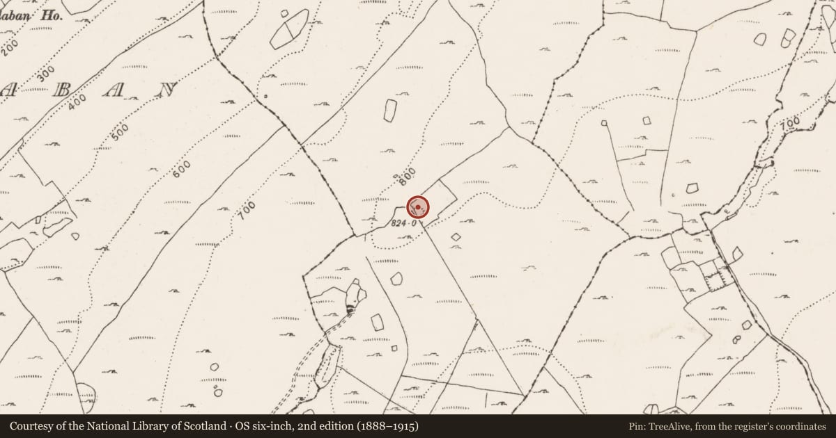 Ordnance Survey six-inch map, 2nd edition (1888–1915) covering the location of Ringfort - cashel, Ballycahill, County Clare, with a pin at the register's coordinates