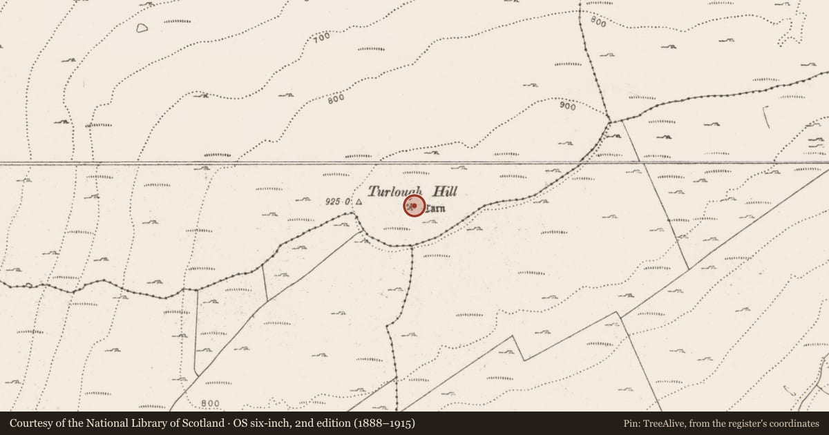 Ordnance Survey six-inch map, 2nd edition (1888–1915) covering the location of Cairn - unclassified, Knockycallanan, County Clare, with a pin at the register's coordinates