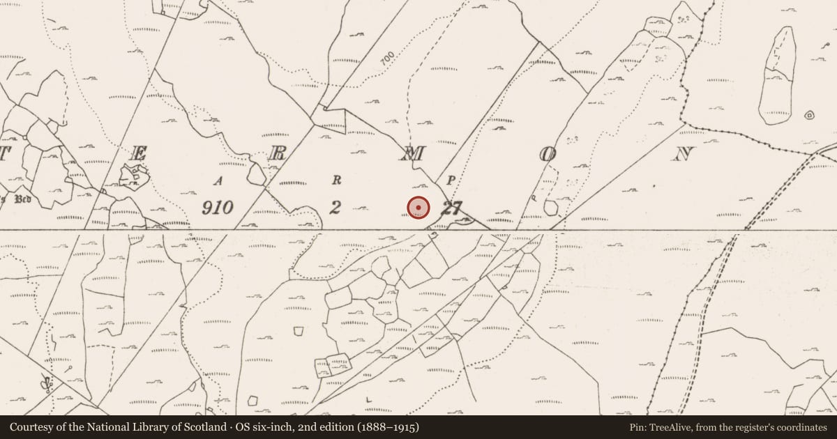 Ordnance Survey six-inch map, 2nd edition (1888–1915) covering the location of Cairn - unclassified, Termon, County Clare, with a pin at the register's coordinates