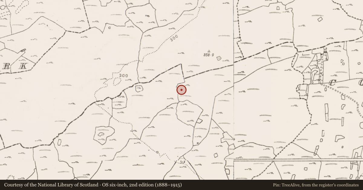 Ordnance Survey six-inch map, 2nd edition (1888–1915) covering the location of Cairn - unclassified, Caherfadda, County Clare, with a pin at the register's coordinates