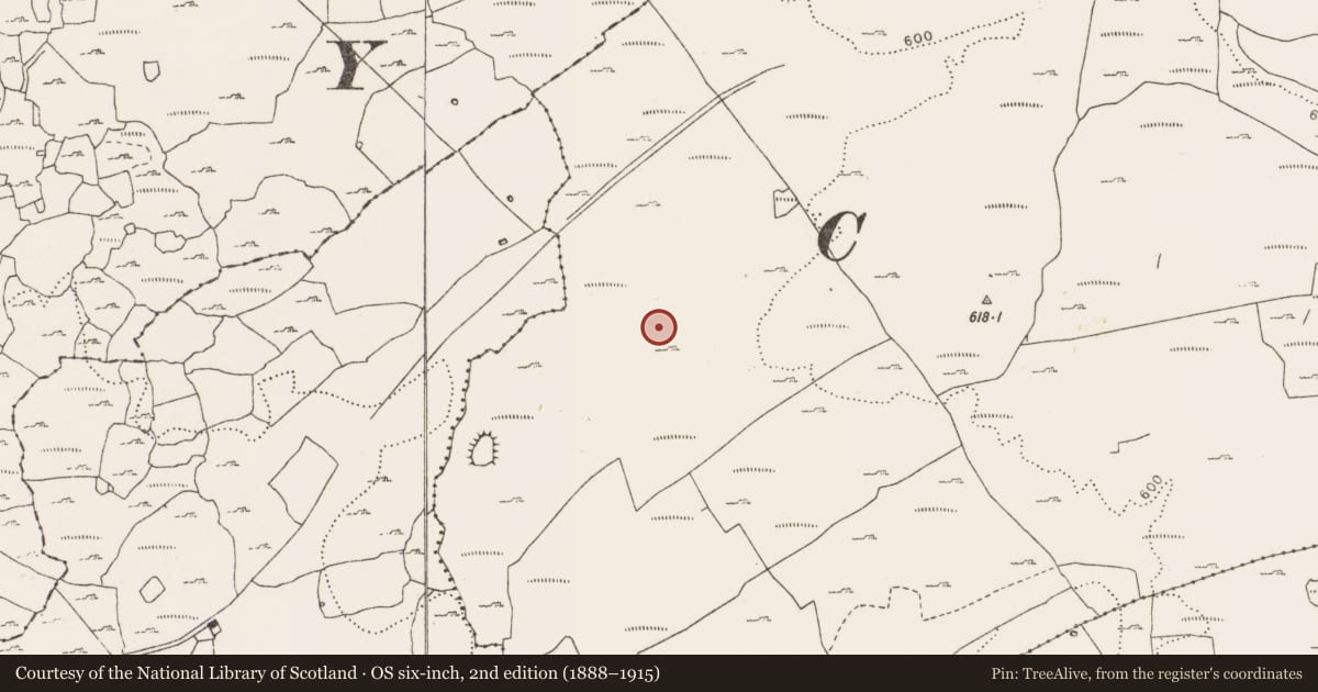 Ordnance Survey six-inch map, 2nd edition (1888–1915) covering the location of Enclosure, Rannagh West, County Clare, with a pin at the register's coordinates