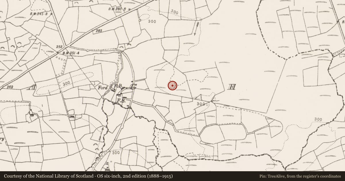 Ordnance Survey six-inch map, 2nd edition (1888–1915) covering the location of Ringfort - rath, Ballagh, County Clare, with a pin at the register's coordinates