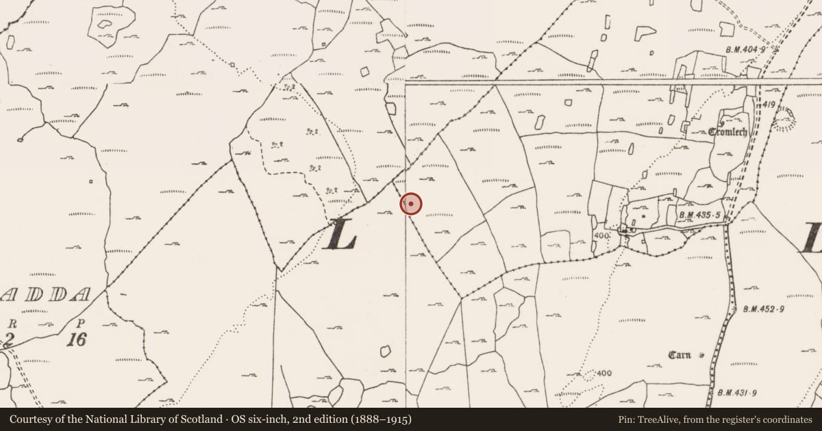 Ordnance Survey six-inch map, 2nd edition (1888–1915) covering the location of Cairn - unclassified, Commons North, County Clare, with a pin at the register's coordinates