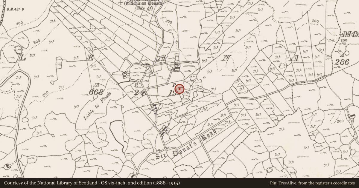 Ordnance Survey six-inch map, 2nd edition (1888–1915) covering the location of Ringfort - unclassified, Leana, County Clare, with a pin at the register's coordinates