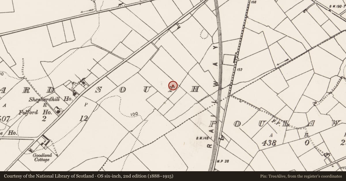 Ordnance Survey six-inch map, 2nd edition (1888–1915) covering the location of Enclosure, Leagard South, County Clare, with a pin at the register's coordinates