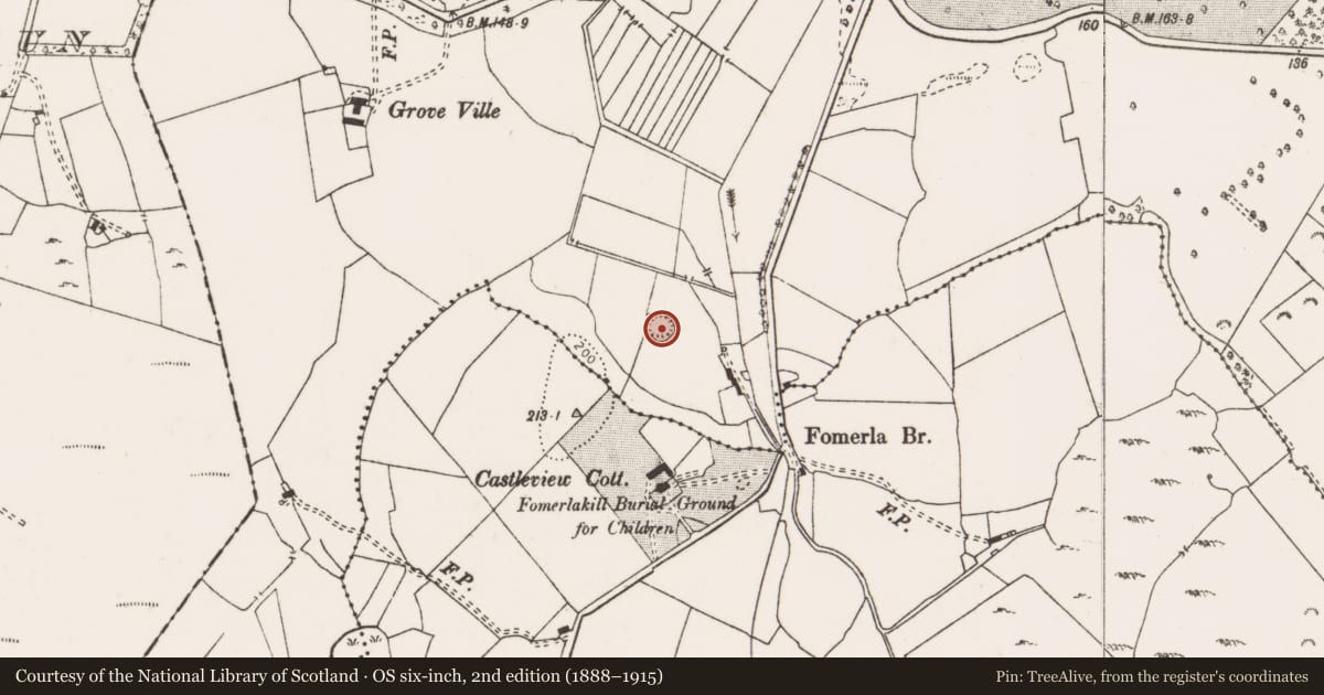 Ordnance Survey six-inch map, 2nd edition (1888–1915) covering the location of Ringfort - rath, Ballyslattery Or Newgrove, County Clare, with a pin at the register's coordinates