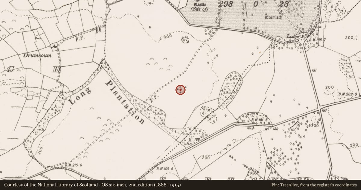 Ordnance Survey six-inch map, 2nd edition (1888–1915) covering the location of Enclosure, Maryfort Or Lismeehan, County Clare, with a pin at the register's coordinates