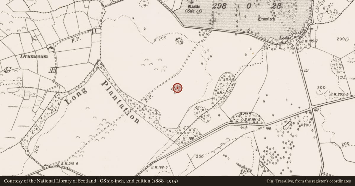 Ordnance Survey six-inch map, 2nd edition (1888–1915) covering the location of Enclosure, Maryfort Or Lismeehan, County Clare, with a pin at the register's coordinates