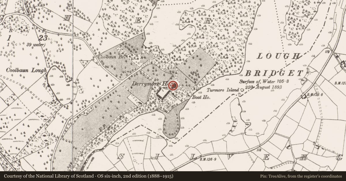 Ordnance Survey six-inch map, 2nd edition (1888–1915) covering the location of House - 16th/17th century, Clogher, County Clare, with a pin at the register's coordinates
