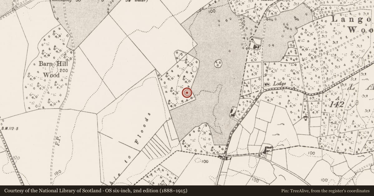 Ordnance Survey six-inch map, 2nd edition (1888–1915) covering the location of Ringfort - cashel, Dromoland, County Clare, with a pin at the register's coordinates