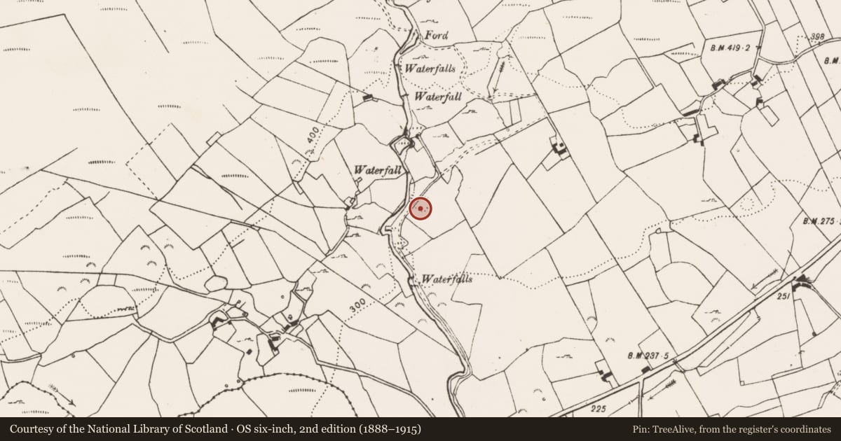 Ordnance Survey six-inch map, 2nd edition (1888–1915) covering the location of Ringfort - rath, Dehomad, County Clare, with a pin at the register's coordinates