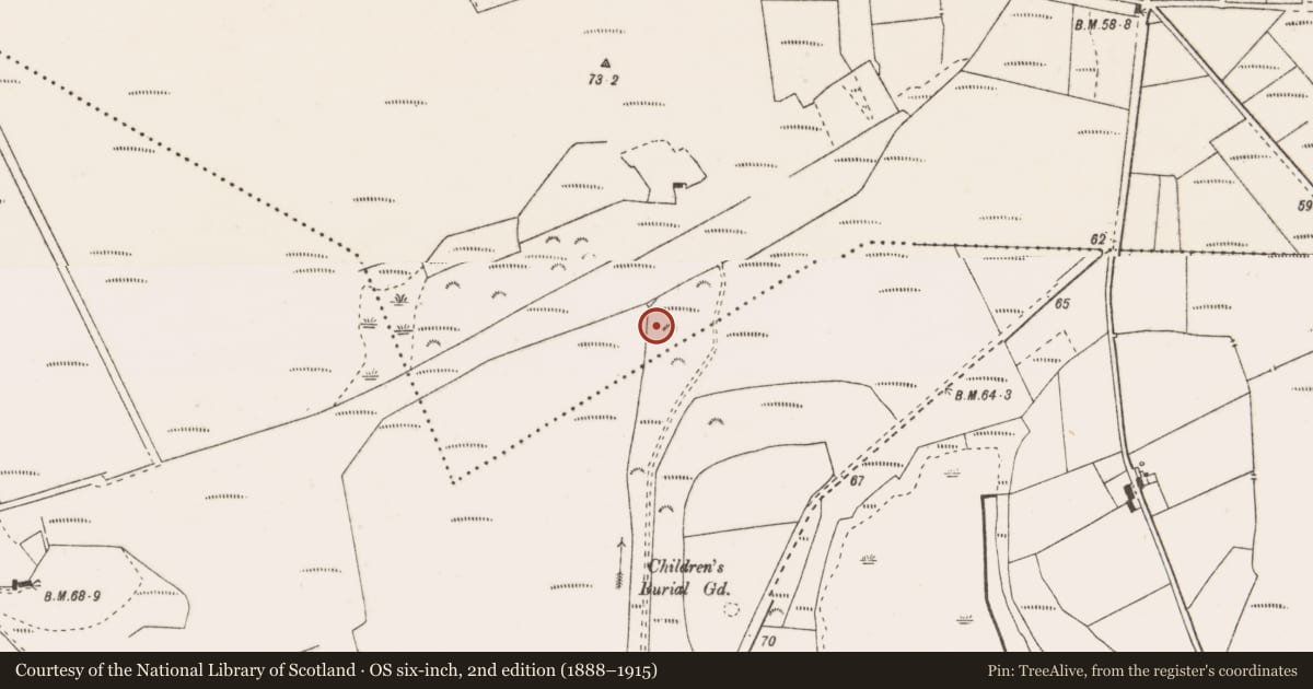 Ordnance Survey six-inch map, 2nd edition (1888–1915) covering the location of Earthwork, Carrowmore South, County Clare, with a pin at the register's coordinates