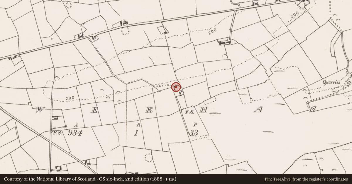 Ordnance Survey six-inch map, 2nd edition (1888–1915) covering the location of Ringfort - rath, Gowerhass, County Clare, with a pin at the register's coordinates