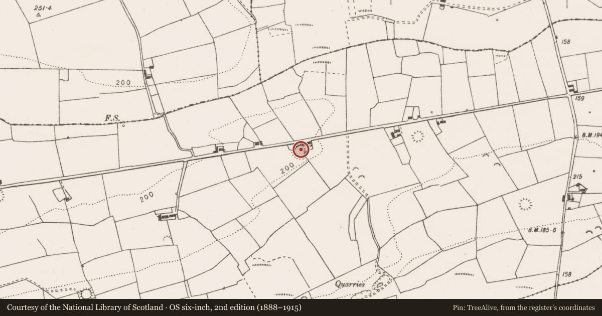 Ordnance Survey six-inch map, 2nd edition (1888–1915) covering the location of Ringfort - rath, Gowerhass, County Clare, with a pin at the register's coordinates
