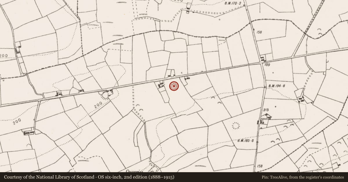 Ordnance Survey six-inch map, 2nd edition (1888–1915) covering the location of Ringfort - rath, Gowerhass, County Clare, with a pin at the register's coordinates