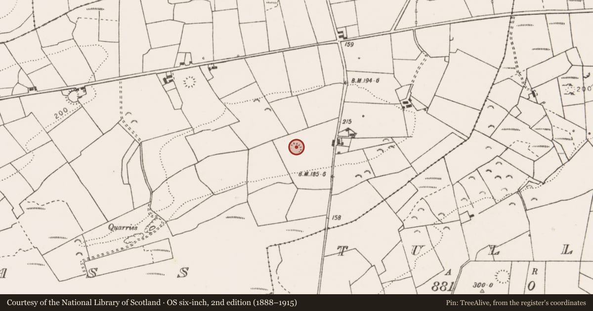 Ordnance Survey six-inch map, 2nd edition (1888–1915) covering the location of Ringfort - rath, Gowerhass, County Clare, with a pin at the register's coordinates