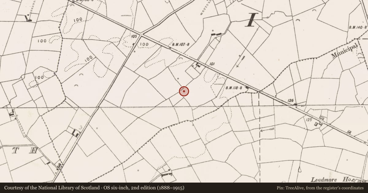 Ordnance Survey six-inch map, 2nd edition (1888–1915) covering the location of Enclosure, Carnaun, County Clare, with a pin at the register's coordinates