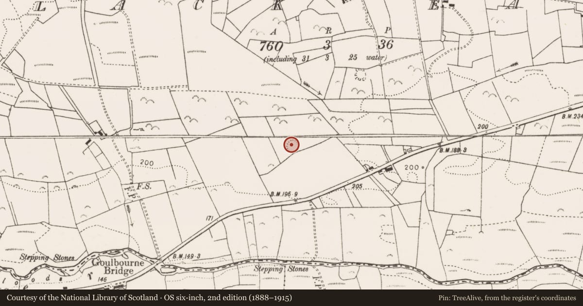 Ordnance Survey six-inch map, 2nd edition (1888–1915) covering the location of Ringfort - rath, Lack East, County Clare, with a pin at the register's coordinates