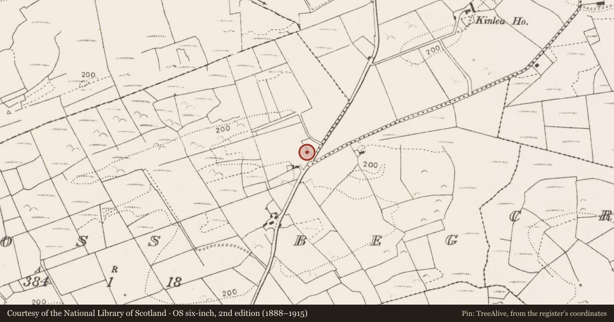 Ordnance Survey six-inch map, 2nd edition (1888–1915) covering the location of Quarry, Cross Beg, County Clare, with a pin at the register's coordinates