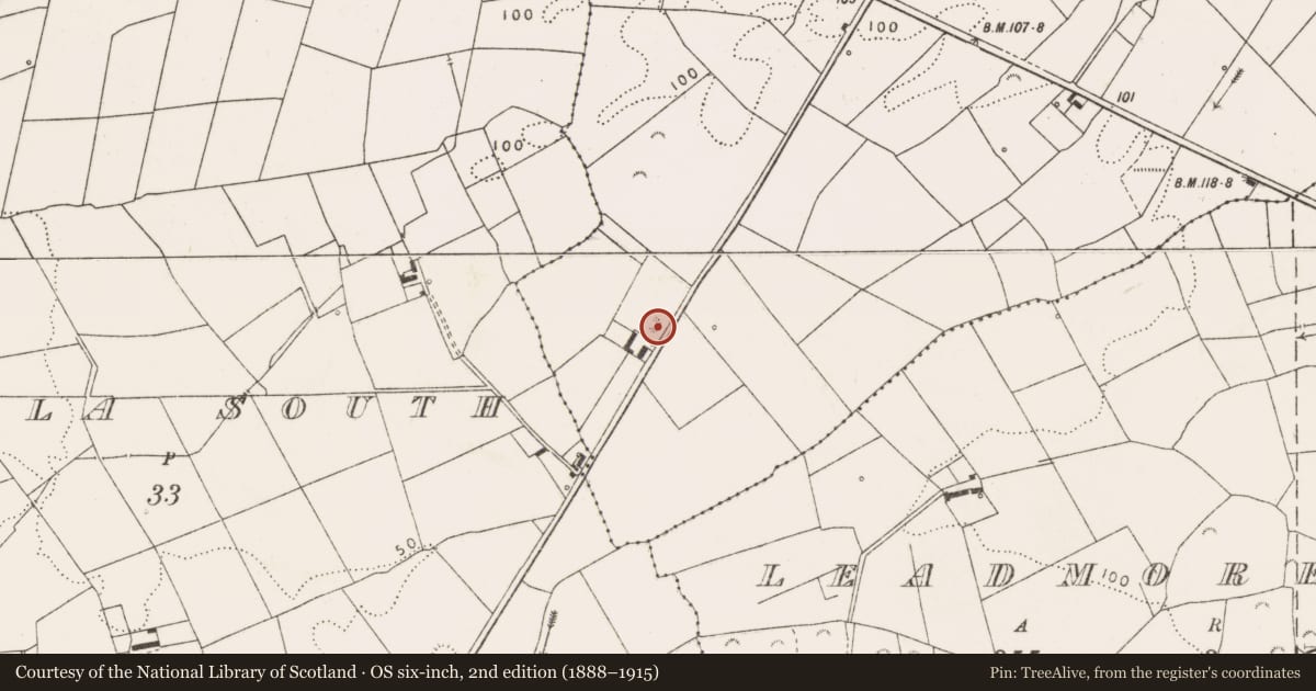Ordnance Survey six-inch map, 2nd edition (1888–1915) covering the location of Enclosure, Carnaun, County Clare, with a pin at the register's coordinates