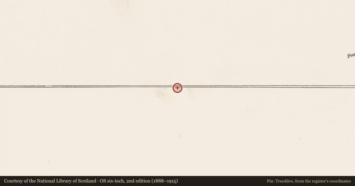Ordnance Survey six-inch map, 2nd edition (1888–1915) covering the location of School, Rathgoggan Middle, County Cork, with a pin at the register's coordinates