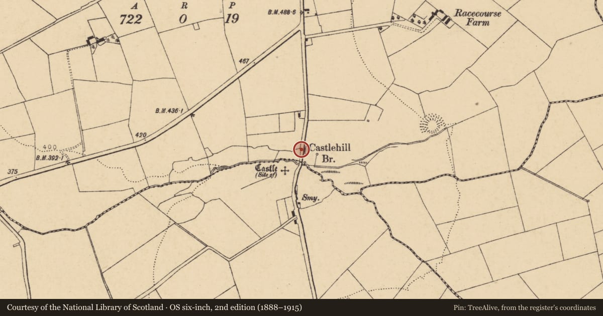Ordnance Survey six-inch map, 2nd edition (1888–1915) covering the location of House - vernacular house, Dromina, County Cork, with a pin at the register's coordinates