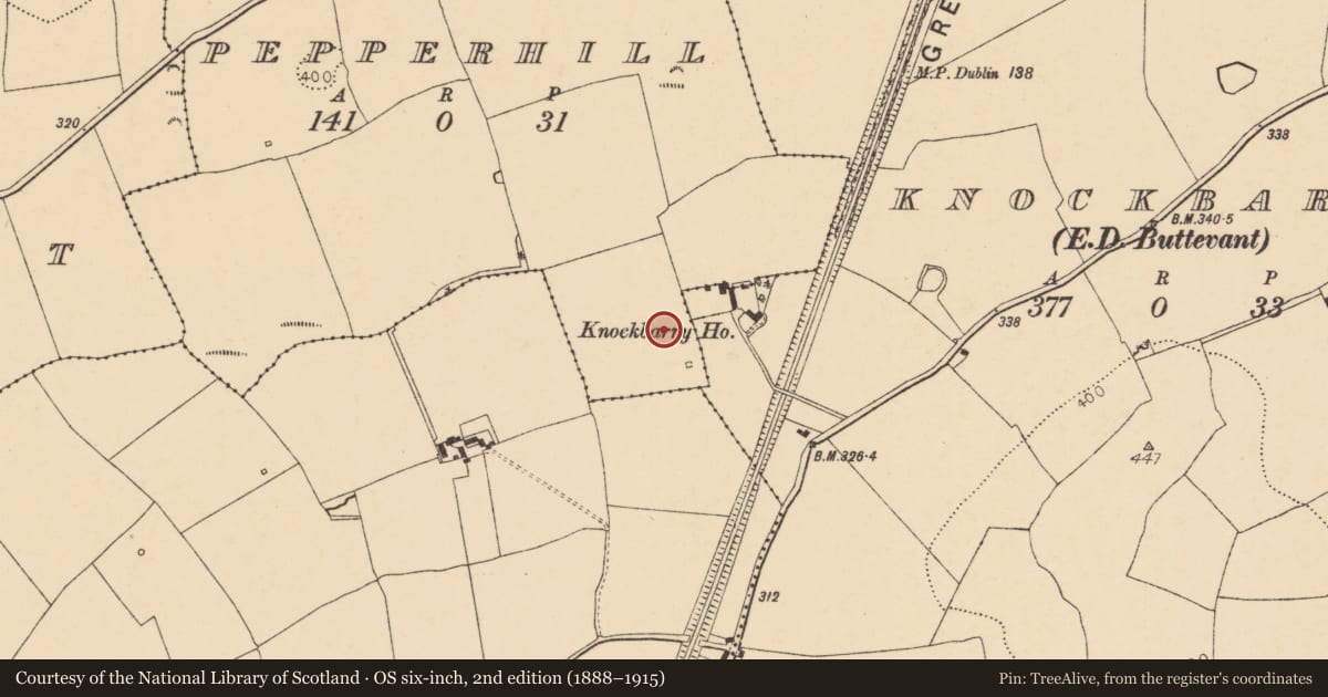 Ordnance Survey six-inch map, 2nd edition (1888–1915) covering the location of Excavation - miscellaneous, Pepperhill, County Cork, with a pin at the register's coordinates