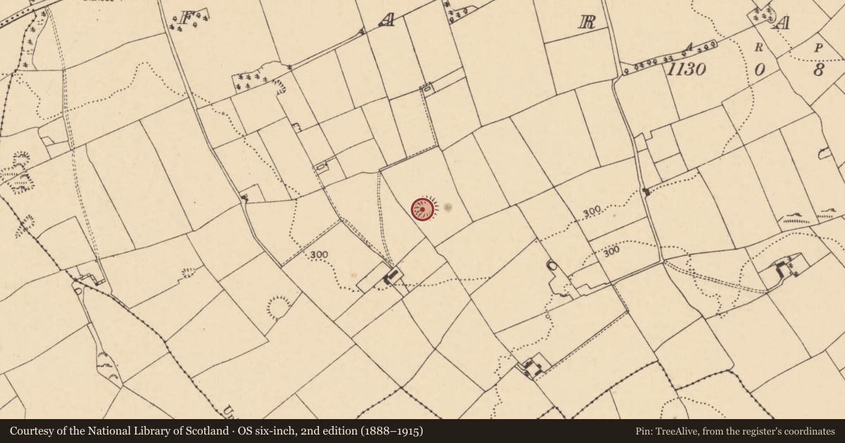 Ordnance Survey six-inch map, 2nd edition (1888–1915) covering the location of Ringfort - rath, Farahy, County Cork, with a pin at the register's coordinates