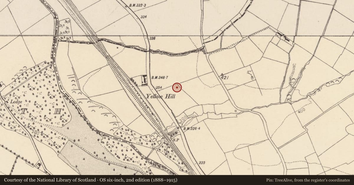 Ordnance Survey six-inch map, 2nd edition (1888–1915) covering the location of Ringfort - rath, Carrigduff, County Cork, with a pin at the register's coordinates