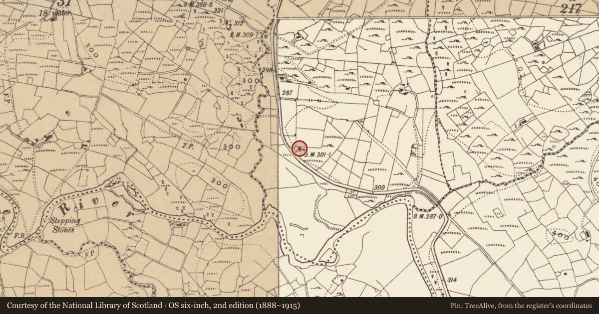 Ordnance Survey six-inch map, 2nd edition (1888–1915) covering the location of Enclosure, Legnagrow, County Cavan, with a pin at the register's coordinates