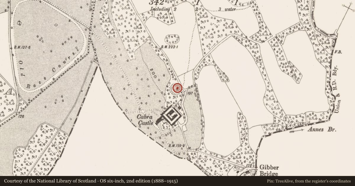 Ordnance Survey six-inch map, 2nd edition (1888–1915) covering the location of Ringfort - rath, Cormey, County Cavan, with a pin at the register's coordinates