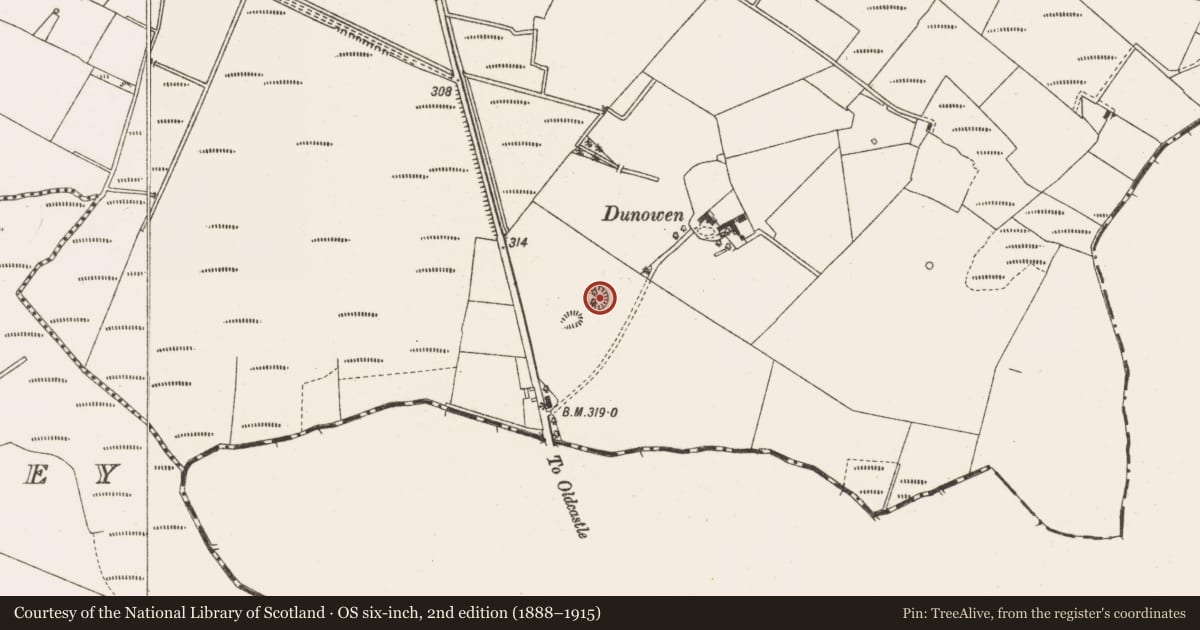 Ordnance Survey six-inch map, 2nd edition (1888–1915) covering the location of Ringfort - rath, Clonkeiffy, County Cavan, with a pin at the register's coordinates