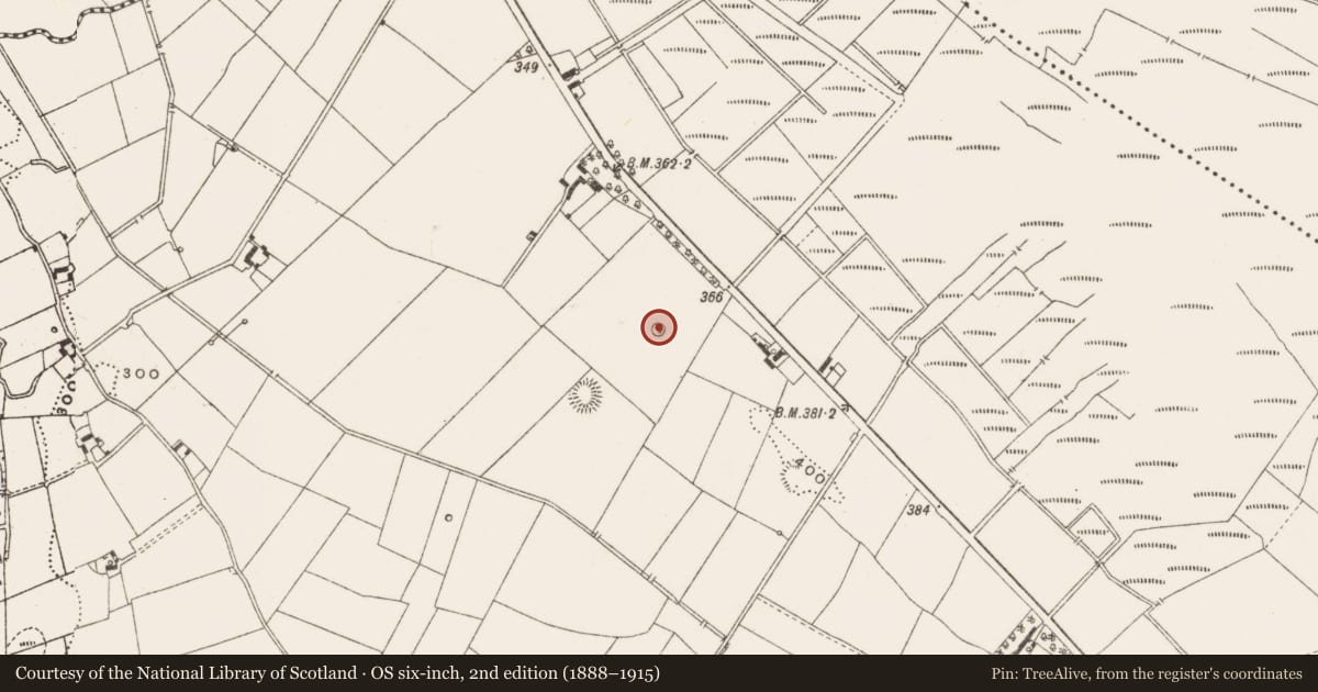 Ordnance Survey six-inch map, 2nd edition (1888–1915) covering the location of Barrow - unclassified, Edenburt, County Cavan, with a pin at the register's coordinates
