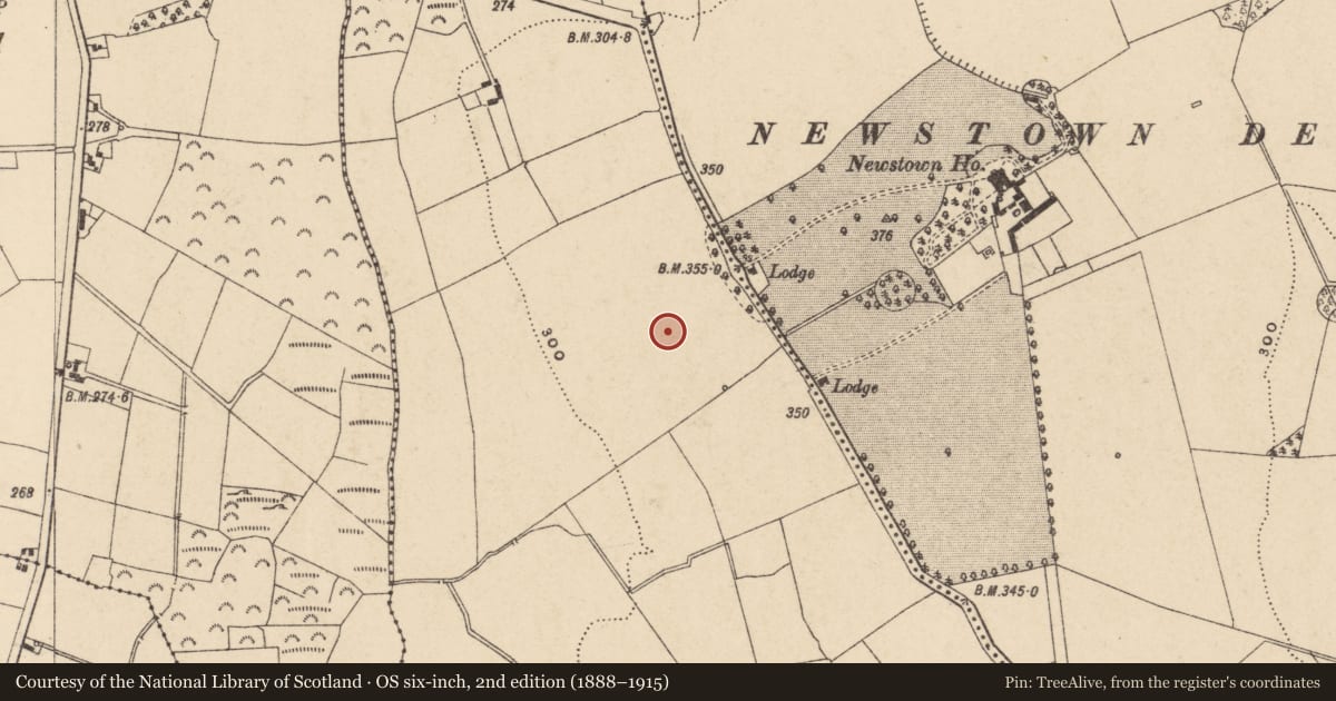 Ordnance Survey six-inch map, 2nd edition (1888–1915) covering the location of Enclosure, Craans, County Carlow, with a pin at the register's coordinates