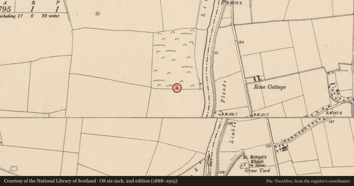 Ordnance Survey six-inch map, 2nd edition (1888–1915) covering the location of Barrow - unclassified, Fenniscourt, County Carlow, with a pin at the register's coordinates