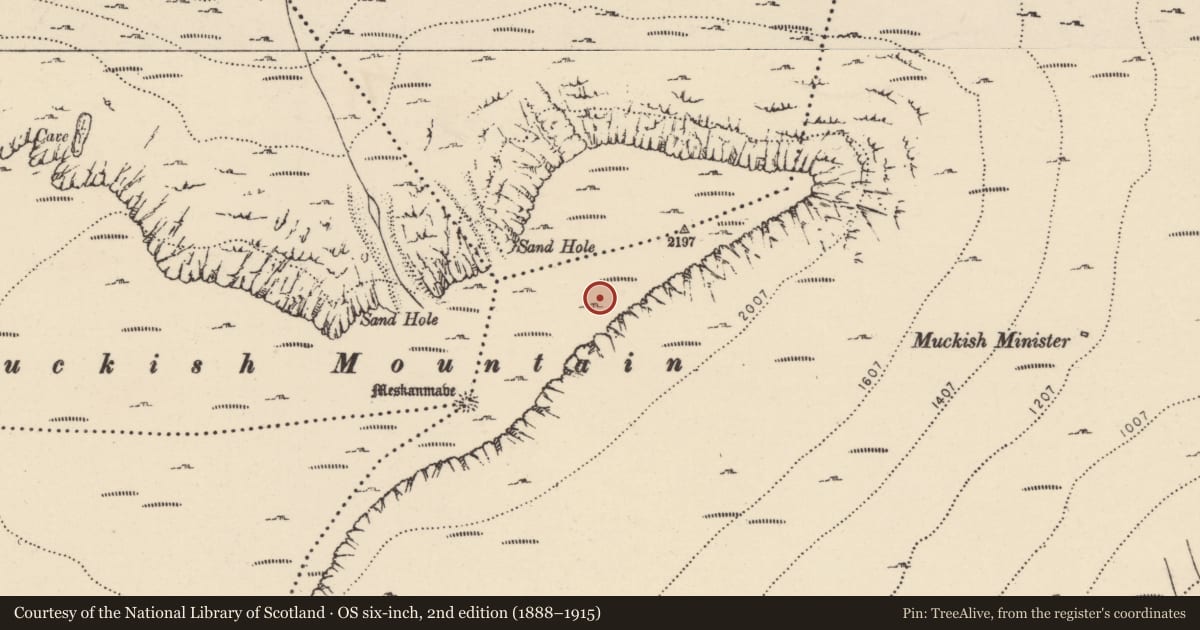 Ordnance Survey six-inch map, 2nd edition (1888–1915) covering the location of Cairn - unclassified, Gortnaleck, County Donegal, with a pin at the register's coordinates