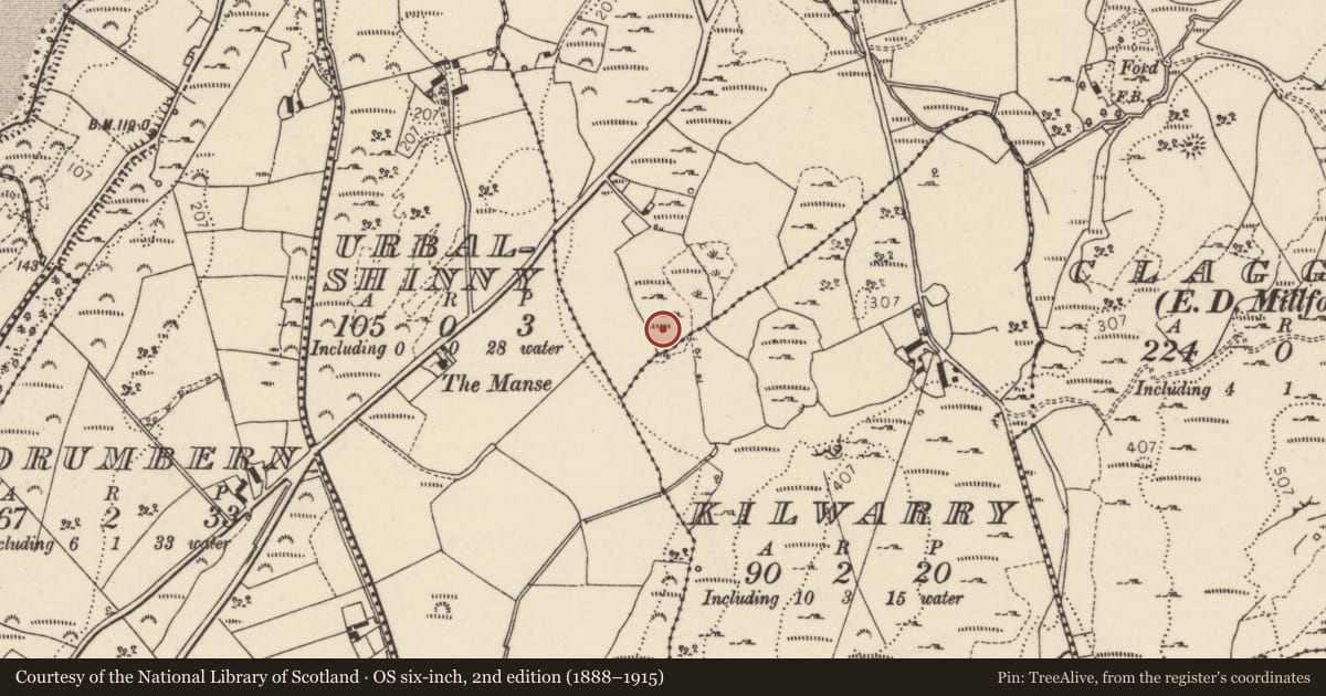 Ordnance Survey six-inch map, 2nd edition (1888–1915) covering the location of Ringfort - rath, Claggan, County Donegal, with a pin at the register's coordinates