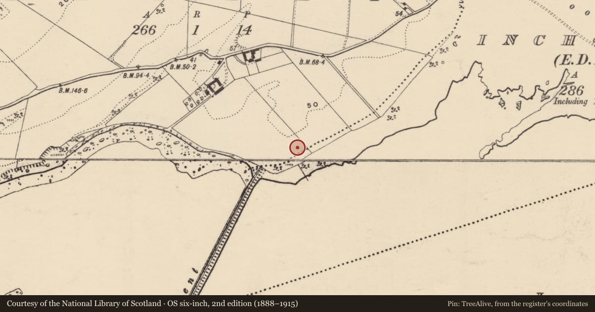 Ordnance Survey six-inch map, 2nd edition (1888–1915) covering the location of Midden, Baylet, County Donegal, with a pin at the register's coordinates
