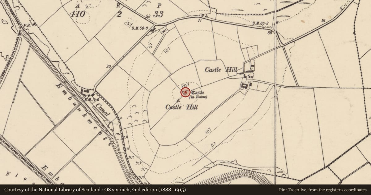 Ordnance Survey six-inch map, 2nd edition (1888–1915) covering the location of House - 16th/17th century, Grange, County Donegal, with a pin at the register's coordinates