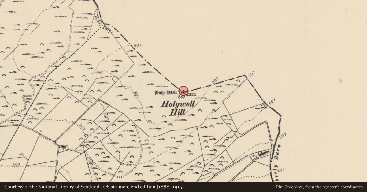 Ordnance Survey six-inch map, 2nd edition (1888–1915) covering the location of Cist, Altaghaderry, County Donegal, with a pin at the register's coordinates