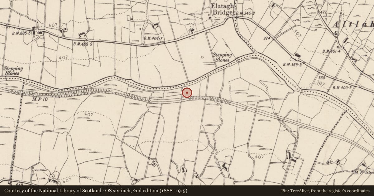 Ordnance Survey six-inch map, 2nd edition (1888–1915) covering the location of Barrow - ring-barrow, Mín An Laig, County Donegal, with a pin at the register's coordinates