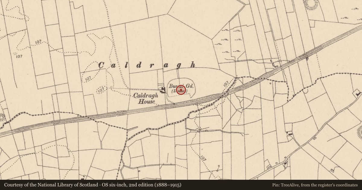 Ordnance Survey six-inch map, 2nd edition (1888–1915) covering the location of Church, Finner, County Donegal, with a pin at the register's coordinates