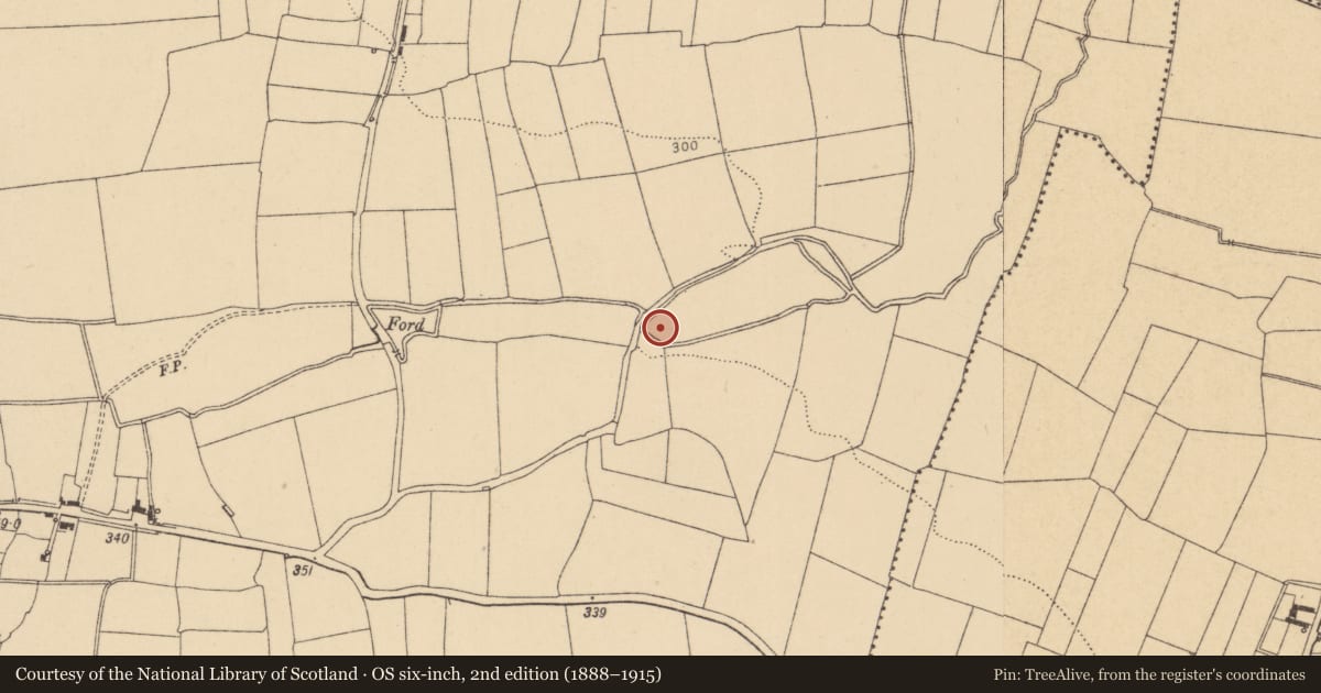 Ordnance Survey six-inch map, 2nd edition (1888–1915) covering the location of Water mill - unclassified, Garristown, County Dublin, with a pin at the register's coordinates
