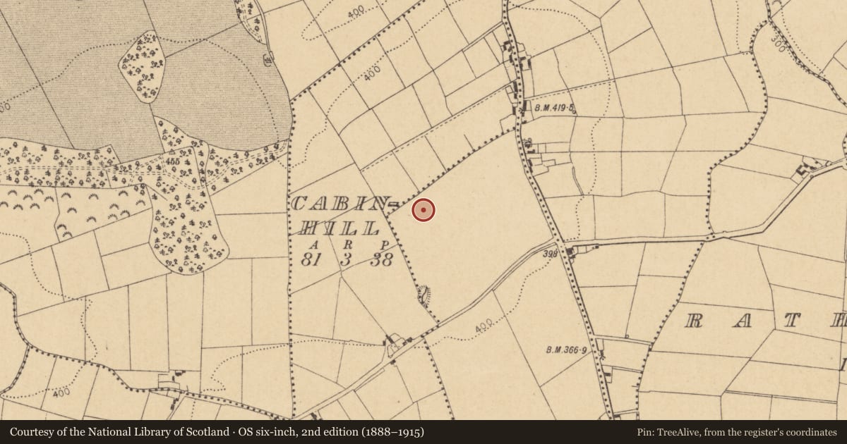 Ordnance Survey six-inch map, 2nd edition (1888–1915) covering the location of Enclosure, Loughmain, County Dublin, with a pin at the register's coordinates