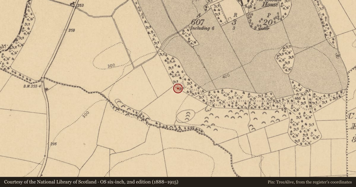 Ordnance Survey six-inch map, 2nd edition (1888–1915) covering the location of Enclosure, Westown, County Dublin, with a pin at the register's coordinates