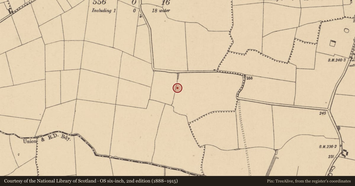 Ordnance Survey six-inch map, 2nd edition (1888–1915) covering the location of Enclosure, Killeek, County Dublin, with a pin at the register's coordinates