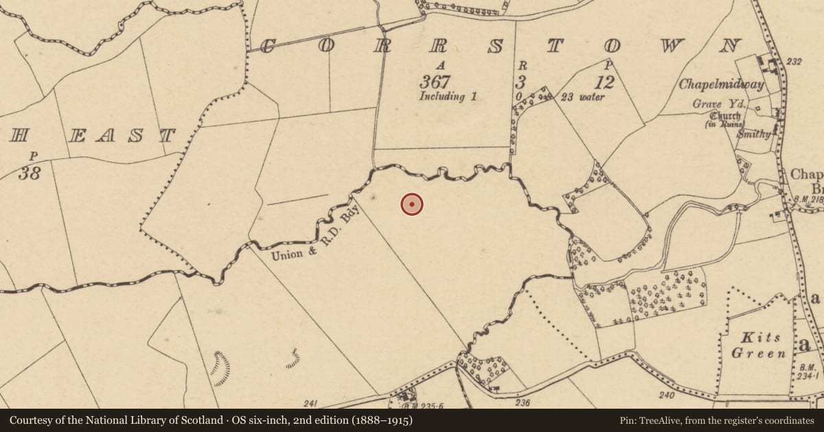 Ordnance Survey six-inch map, 2nd edition (1888–1915) covering the location of Ring-ditch, Newpark, County Dublin, with a pin at the register's coordinates