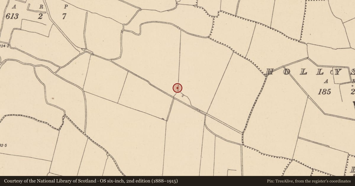 Ordnance Survey six-inch map, 2nd edition (1888–1915) covering the location of Enclosure, Kilmartin, County Dublin, with a pin at the register's coordinates